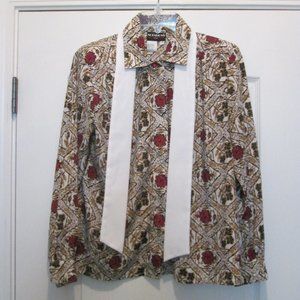 Notations Floral Blouse